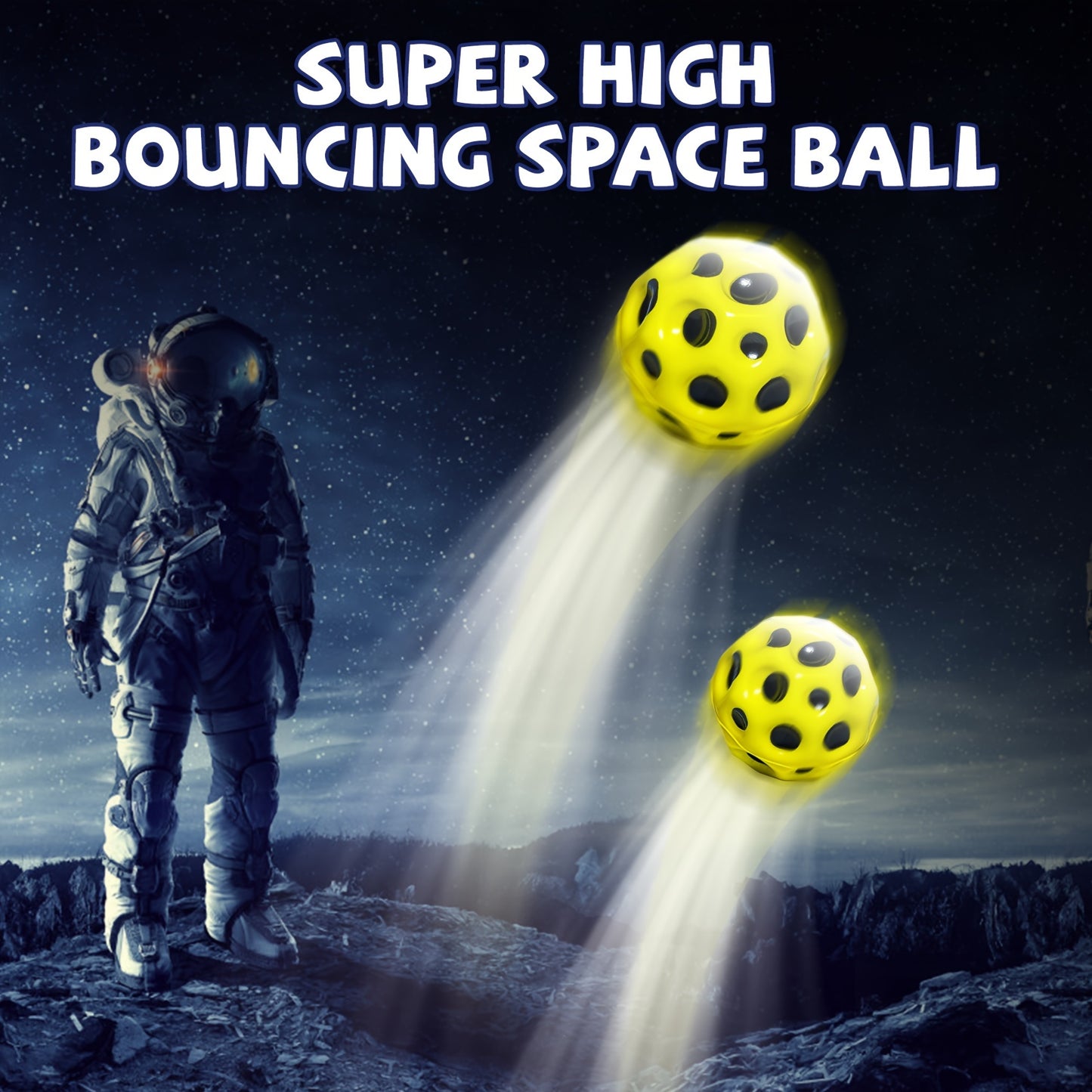 Space Ball 12 Pack - Super Bouncy Space Ball - Big Bouncy Balls for Athlete Training And Sensory Play - Extreme High Bouncing Ball