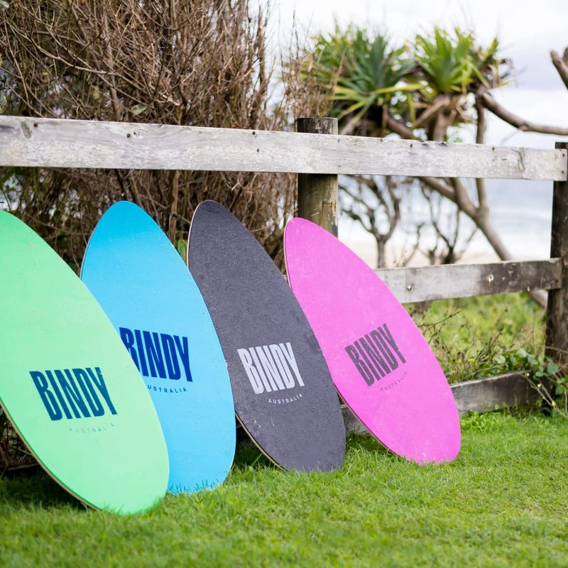 BINDY Australia Skimboard for Beach with Storage Travel Bag 41 Beginner to Intermediate Wooden Skim Board, Durable Lightweight Body Surfing Boards