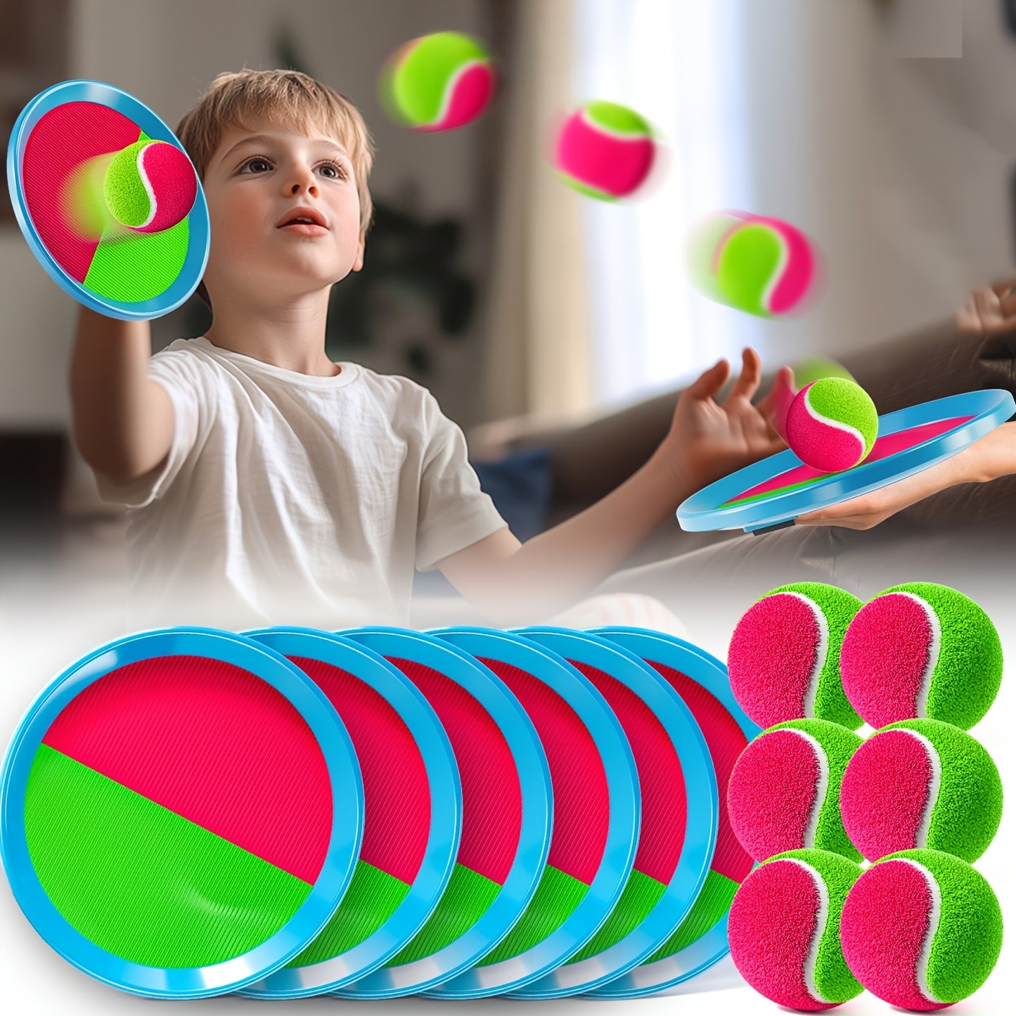 Toss and Catch Ball Game Outdoor Toys for Kids Ages 3 4 5 6 7 8 9 10, Outdoor Games Toys, Yard Backyard Games Beach Toys Outside Games