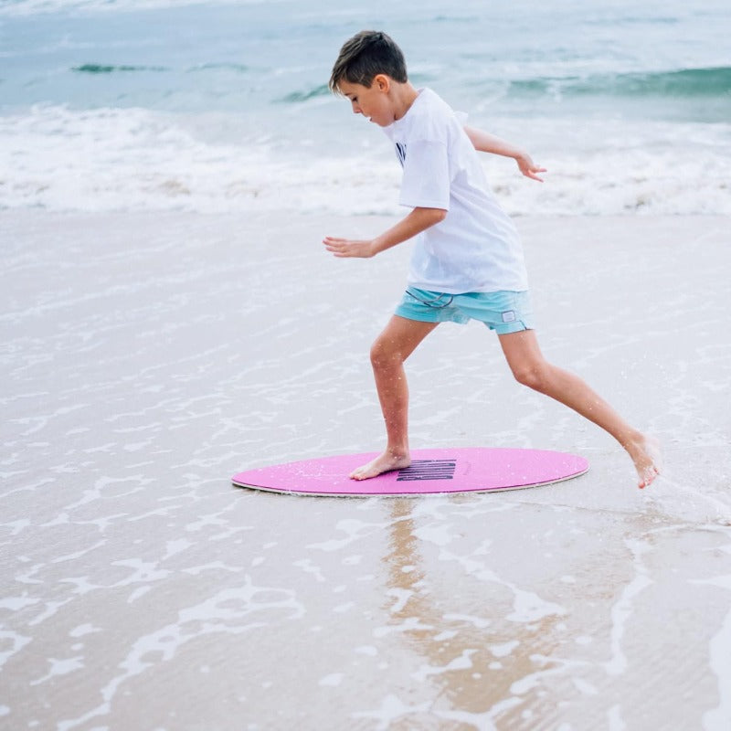 BINDY Australia Skimboard for Beach with Storage Travel Bag 41 Beginner to Intermediate Wooden Skim Board, Durable Lightweight Body Surfing Boards