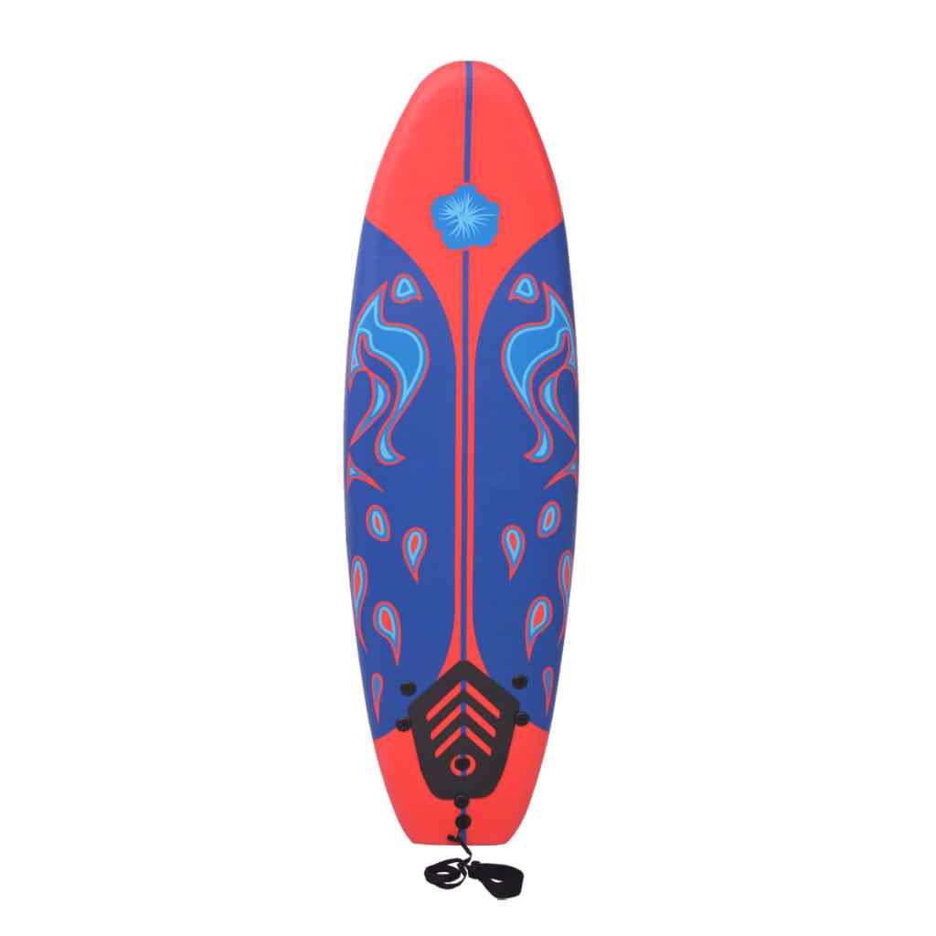 vidaXL Surfing Board Foam Surfboard with Removable Fins for Adults and Kids