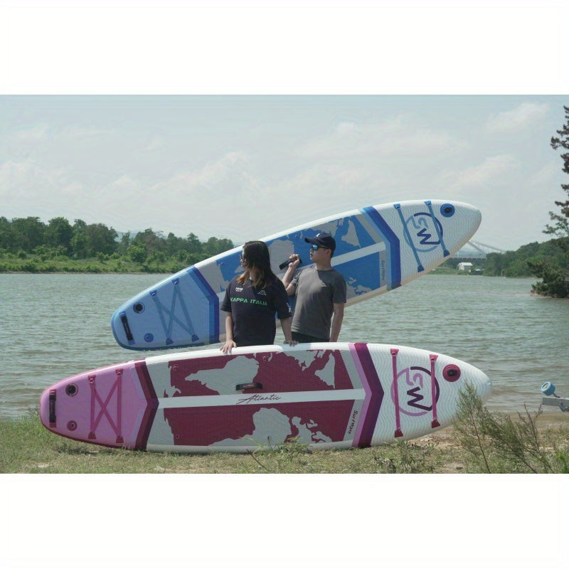 1pc, Surfboard, Inflatable Vertical Paddle 11 Inches X34 Inches X6 Inches, with Accessories, Outdoor Sports, Beach And Seaside.