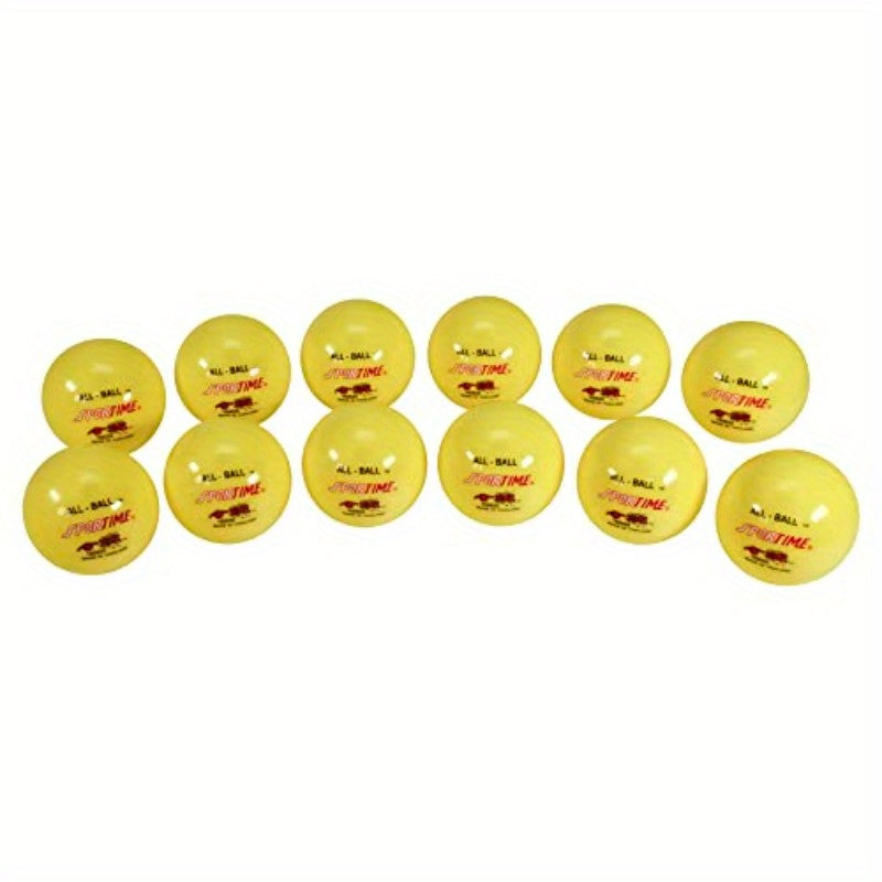 Sportime MultiPurpose Inflatable Exercise Balls 3 Inches Set of 12 Yellow