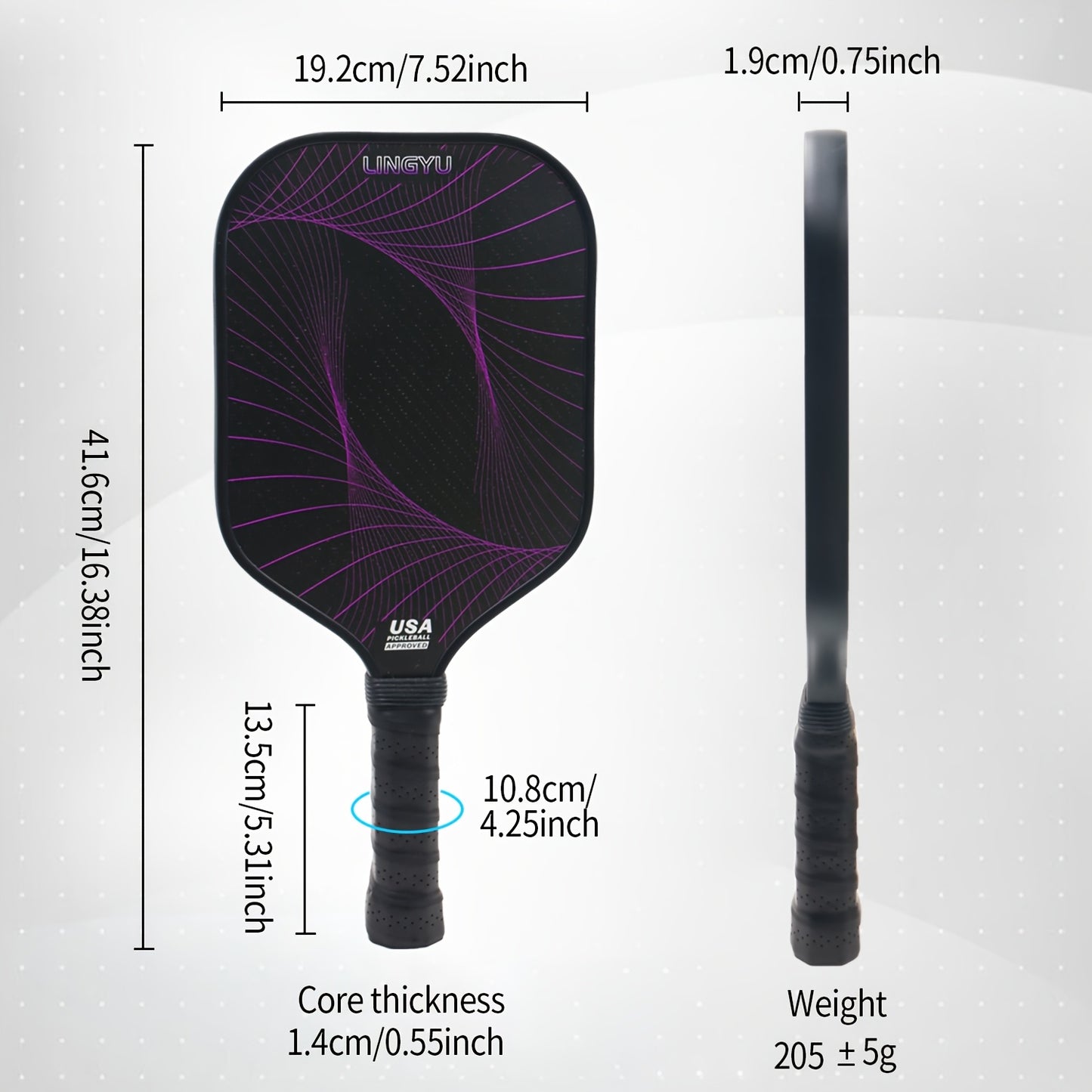 YALIAN Pickleball Paddles Set Of 2 - T700 Raw Carbon Fiber, Textured High-Grip Surface, Meets USAPA Design Standards, Includes 4 Pickleballs & Portable Zipper Bag, Perfect for All Skill Levels, Indoor\u002FOutdoor