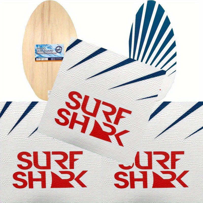 35-41 Inch Deluxe Wood SkimBoards with EVA Traction Grip Pad - XGrip Wooden Skim Board for Adults, 3.5\