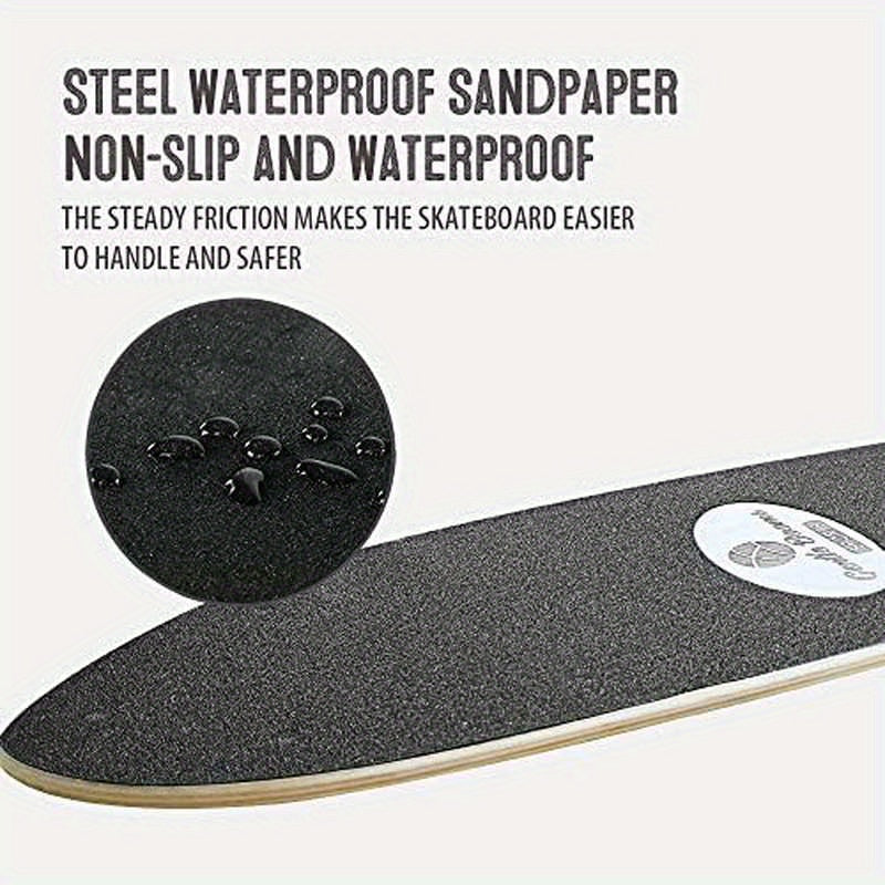 Extra Large Stand Up Surf Skateboard Swing with Adjustable Handle - Heavy-Duty 660 lbs Capacity, Extra Long 29.7\