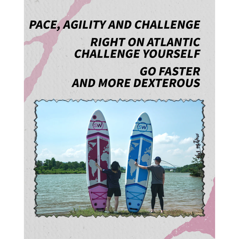 1pc, Surfboard, Inflatable Vertical Paddle 11 Inches X34 Inches X6 Inches, with Accessories, Outdoor Sports, Beach And Seaside.