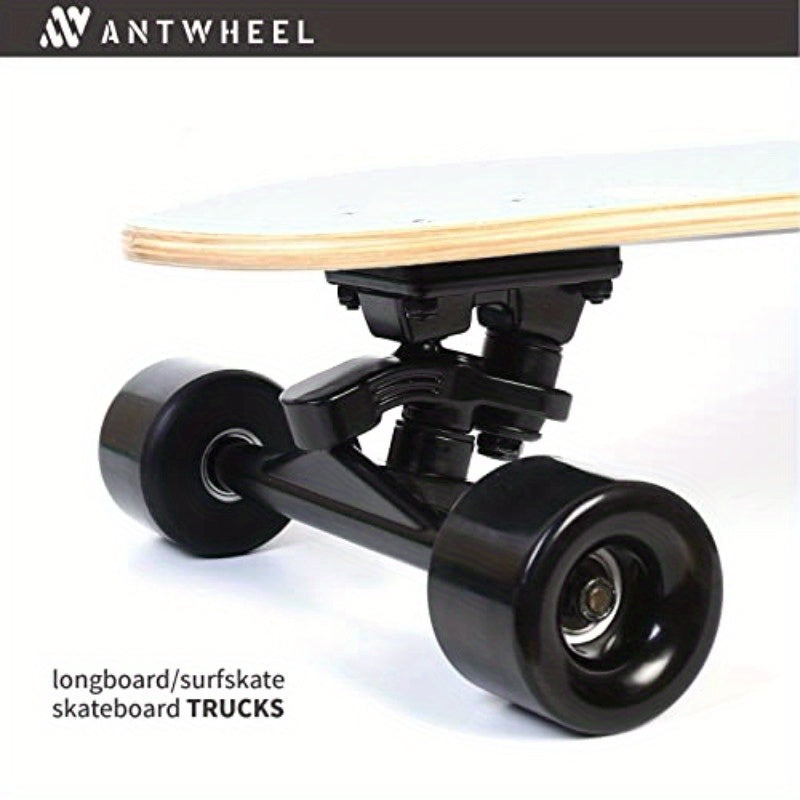 Sidewinder II Longboard Skateboard - Black Double Kingpin Trucks with 7\