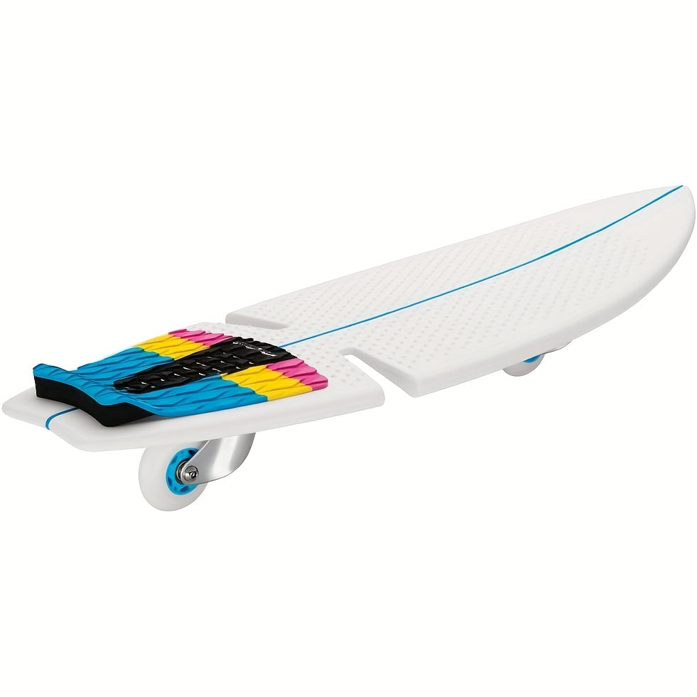 RipStik RipSurf Caster Board CMYK FFP, Recreational Ride, Urban Commuting, Surfboard Style, Vibrant Deck, Durable Polypropylene, Smooth Rolling