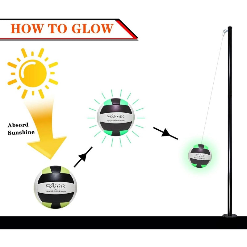 Portable Tetherball Set with 2 Tetherball Ball, Rope and Pole, Heavy Duty Tetherball Pole Set Family Fun, Portable Outdoor Game Fun Backyard, Lawn, Sand and Beach