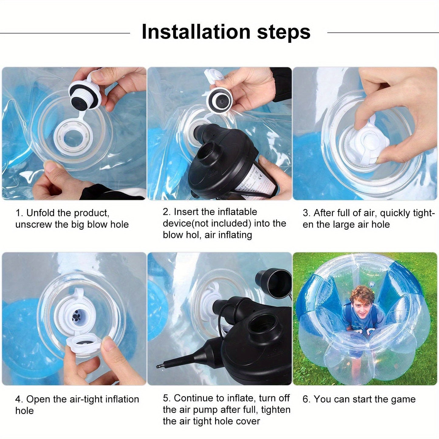 2pcs Inflatable Bumper Balls For Adults Bumper Sumo Ball Bubble Soccer Balls For Adults Sumo Football Zorb Human Hamster Ball Body For Outdoor Team Gaming Play Sport 47.5inch