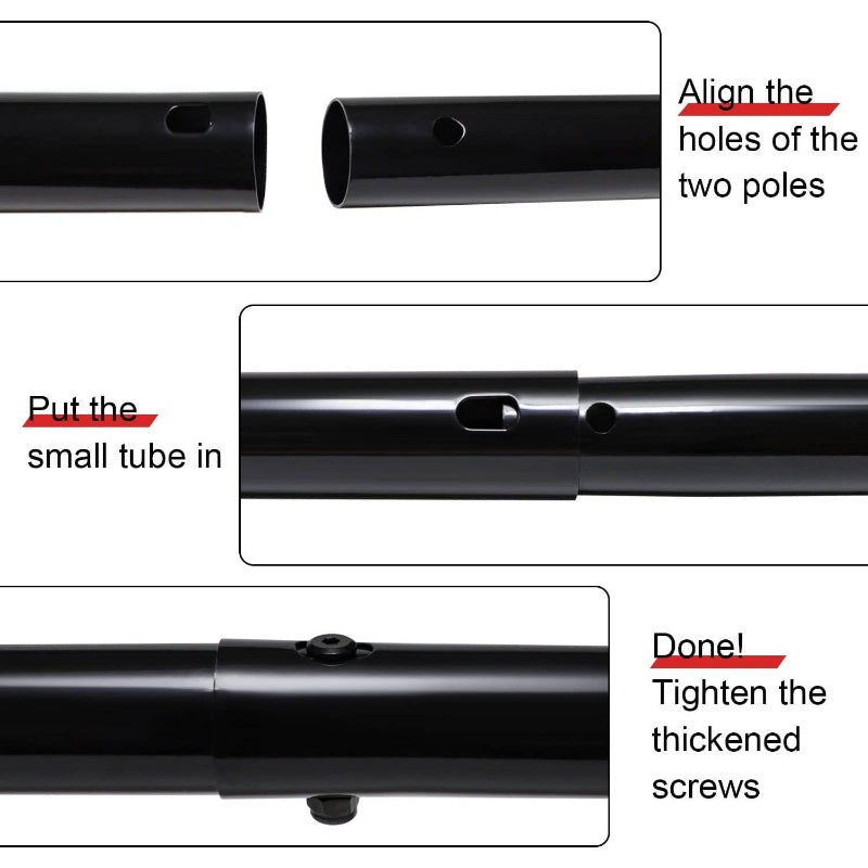 Portable Tetherball Set with 2 Tetherball Ball, Rope and Pole, Heavy Duty Tetherball Pole Set Family Fun, Portable Outdoor Game Fun Backyard, Lawn, Sand and Beach