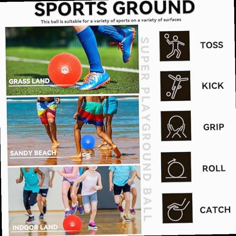 8 5 Inch Kickball Set Dodgeballs 6 Pack 12 Pack Playground Balls for Kids Adults Bouncy Balls Includes Pump and Storage Bag Handball for Outdoor Indoor Games Boys and Girls Gift with Gift Box