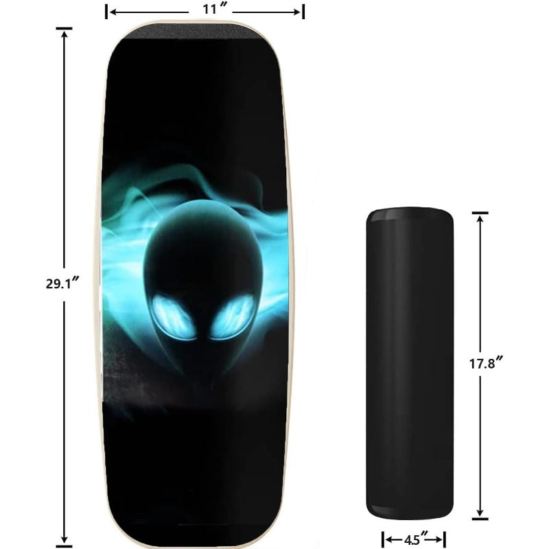 Balance Board Surf Trainer with Adjustable Stoppers 2 Different Distance Options Balance Board for Surfing Snowboarding Skiing Skateboarding 300lbs Capacity