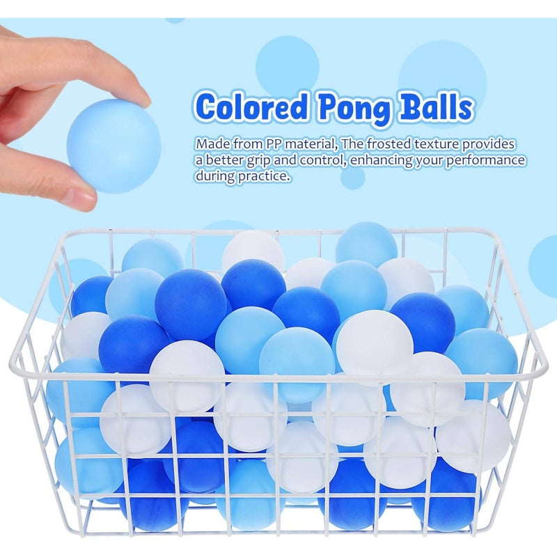 120pcs Pink & White Pong Balls - Durable Plastic Table Tennis Balls for Training, Party Games, Tournaments - Bulk Pack with Pink & White Spheres, Compatible with Paddle Sets, Ideal & s (No Air-Dry Time)
