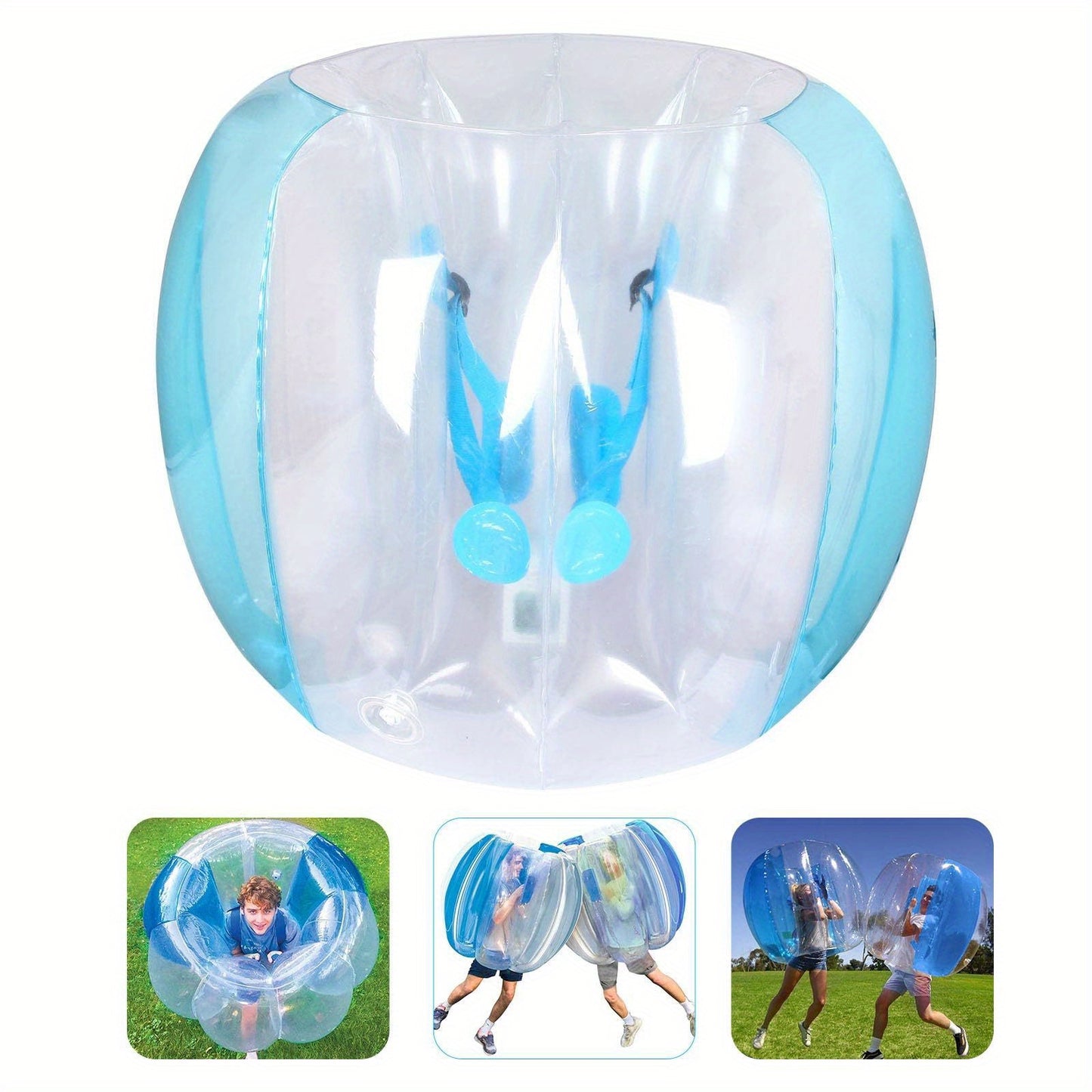 2pcs Inflatable Bumper Balls For Adults Bumper Sumo Ball Bubble Soccer Balls For Adults Sumo Football Zorb Human Hamster Ball Body For Outdoor Team Gaming Play Sport 47.5inch