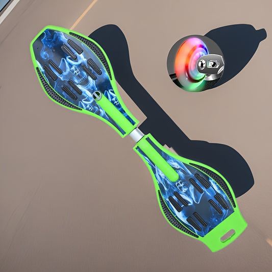 YYW Caster Board Skateboard, A Lightweight And Smooth Luxury Junior Caster Board, Stunning 8 Colors with Glowing Wheels And 360 Degree Casters for More Excitement And Fun, Suitable for Giving Surprise Gifts