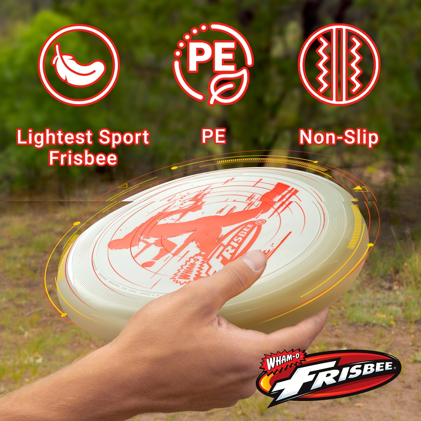 Wham-O flying disc All Sport Disc 140g - 9.85 Inch Durable Flying Disc for Disc Golf, flying disc Golf, Team Sports & Family Fun - Non-Slip Grip, Outdoor Games - 1 Pack 2 Pack