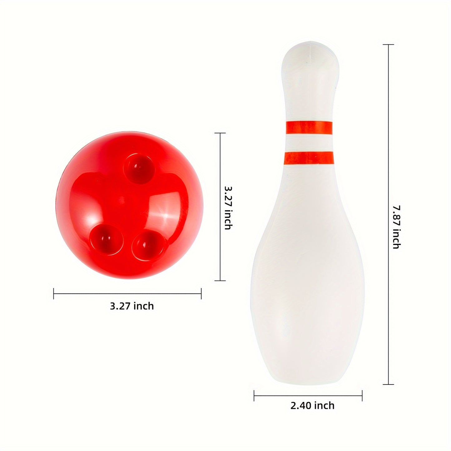 Light Up Kids Bowling Set Includes 10 Pins And 2 Balls, Bowling Pins Toy Set For Kids Toddler Indoor & Outdoor Games For Boys Girls 12Pcs, Height 7.87inch