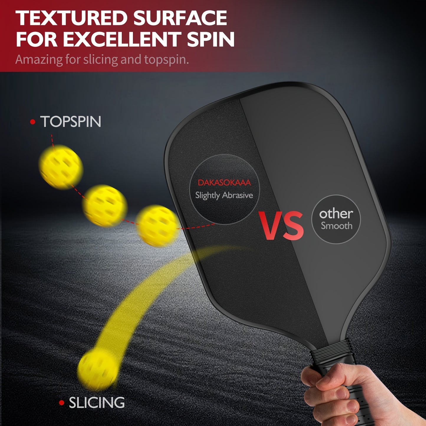 Pickleball Paddles Set Of 2 - Graphite Surface with High Grit & Spin, USAPA Approved Pickleball Set Pickle Ball Raquette Lightweight Polymer Honeycomb Non-Slip Grip 4 Outdoor Balls & Bag.